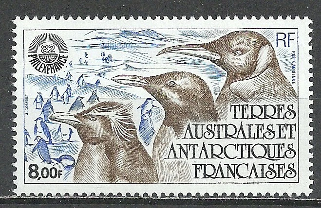 TAAF 1982 Airmail.  Antarctic Penguins.  Fauna/Penguins  Full Set MNH - Image 1 of 1