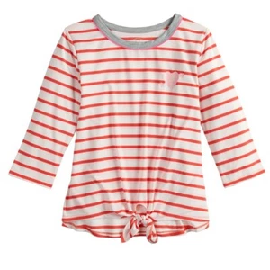 Girls Top SO Knot Hem Tee 3-4 Sleeves size 16 NEW - Picture 1 of 2