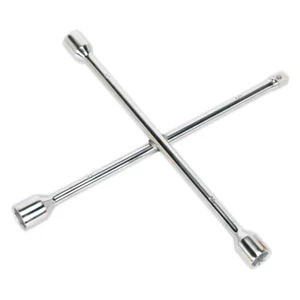 Sealey AK2093 Llave de abrazadera de rueda 4 vías 1/2" unidad cuadrada + 17 mm, 19 mm, 21 mm - Imagen 1 de 1