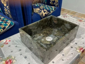 Labradorite Stone Top Bathroom Sink/Washbasin Gemstone  Kitchen & Home Interior - Bild 1 von 5