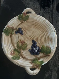 Vintage handbemalt Made in Italy Servierschale # 1621 15" x 12" - Bild 1 von 2