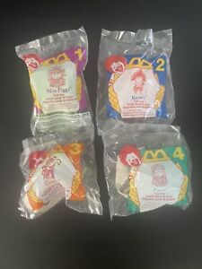 1995 McDonalds Muppet Babies Happy Meal Tub Toys Complete Set of 4 Sealed! NIP