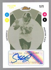2005 Craig Bragg Topps Finest Yellow Printing Plate Auto 1/1 Packers RC