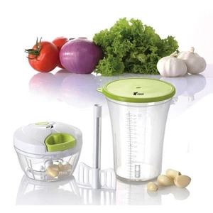 PICADORA Y BATIDORA MANUAL CORTADOR DE VERDURAS VERDURA SET 2 EN 1 TROCEAR PICAR - Imagen 1 de 1