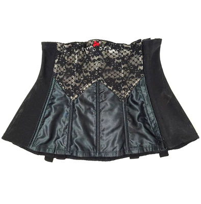 Vintage Lady Marlene Cincher Negro Satinado Encaje y en talla 24 77 Nylon Spandex Foto 1 de 4