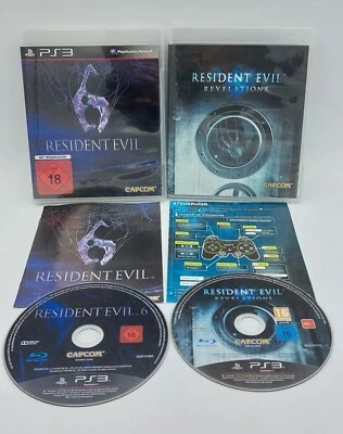 Resident Evil Revelations und Resident Evil 6 Sony PlayStation 3 Spiel CD's TOP - Bild 1 von 4