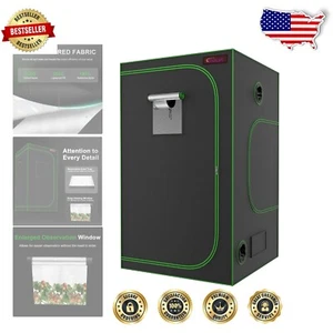 ATOUR 5' x 5' Hydroponic Grow Tent with Observation Window & Waterproof Tray - Picture 1 of 9