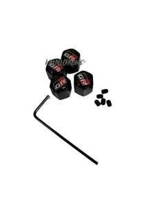 Toyota GR Universal Fit Car Wheel Metal Dust Valve Caps Anti Theft Yaris 4x - Picture 1 of 7