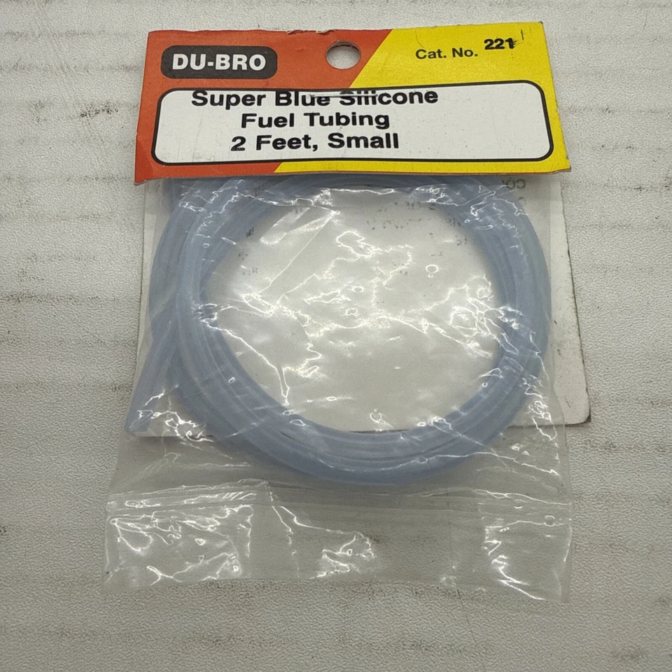 Du-Bro 221 1/16" x 2' Small Super Blue Silicone Tubing B47 - Image 1 of 1