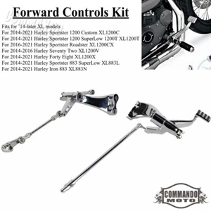 Forward Controls Foot Pegs for Harley Sportster 1200 883 Forty Eight 2014-2021 - Picture 1 of 10
