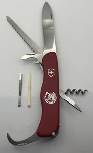 Victorinox Swiss Army Knife Equestrian locking Blade Hoof Cleaner Saw Corkscrew - Picture 1 of 9