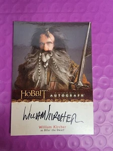 2014 El Hobbit: Un viaje inesperado A4 William Kircher como autógrafo Bifur - Imagen 1 de 2