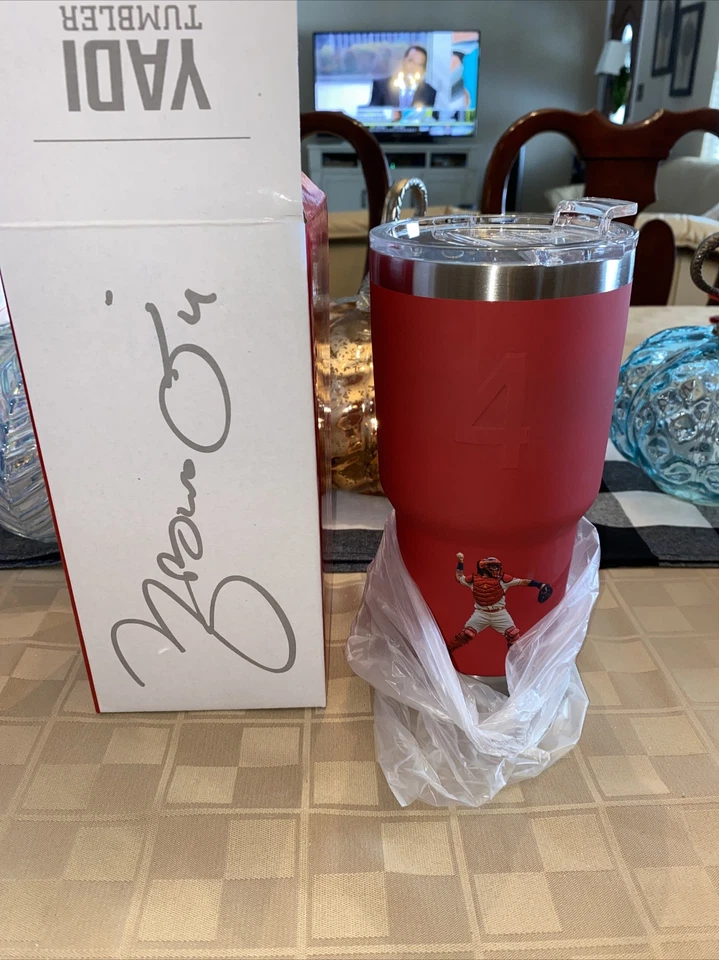 Стакан 2021 St. Louis Cardinals SGA Yadier Molina Yadi нержавеющая сталь  - Изображение 1 из 4