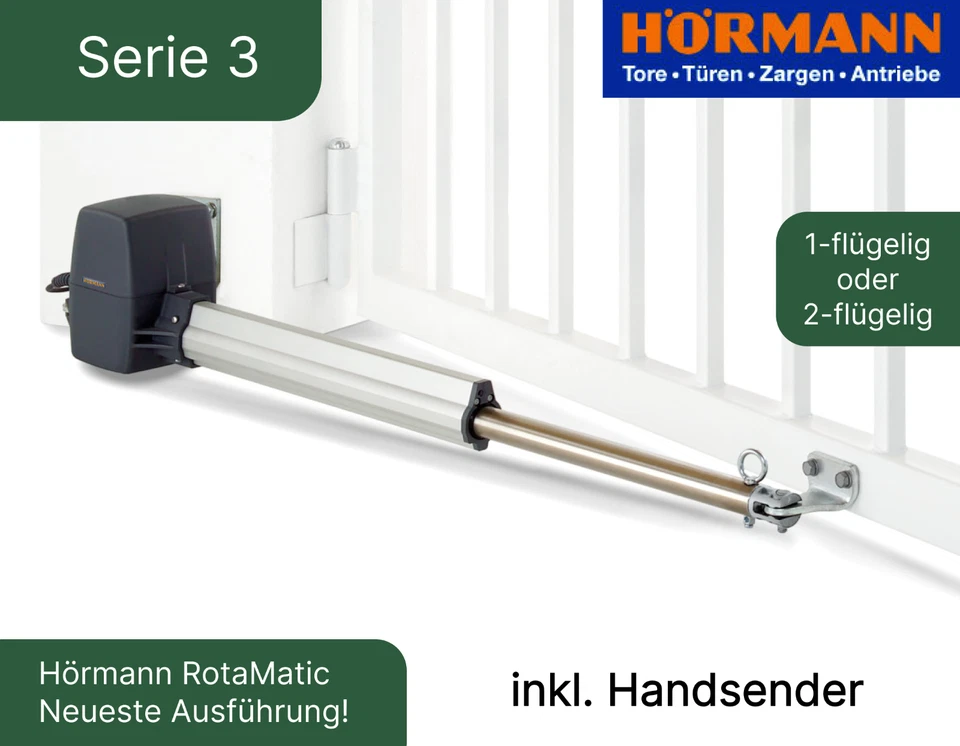 Hörmann RotaMatic 2 Serie 3 BiSecur Drehtorantrieb für 2-flg. Drehtore - Bild 1 von 1