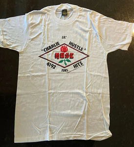 Camiseta de béisbol vintage 1985 Pete Rose Lil Charlie Hustle 4192 XL - Imagen 1 de 4