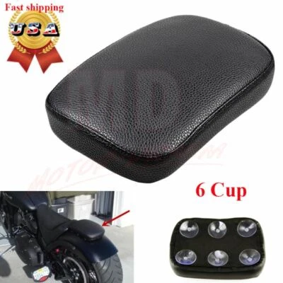 Rear Fender Pillion Passenger Pad Seat Suction Cup For Harley Sportster 883 Dyna - Image 1 of 4