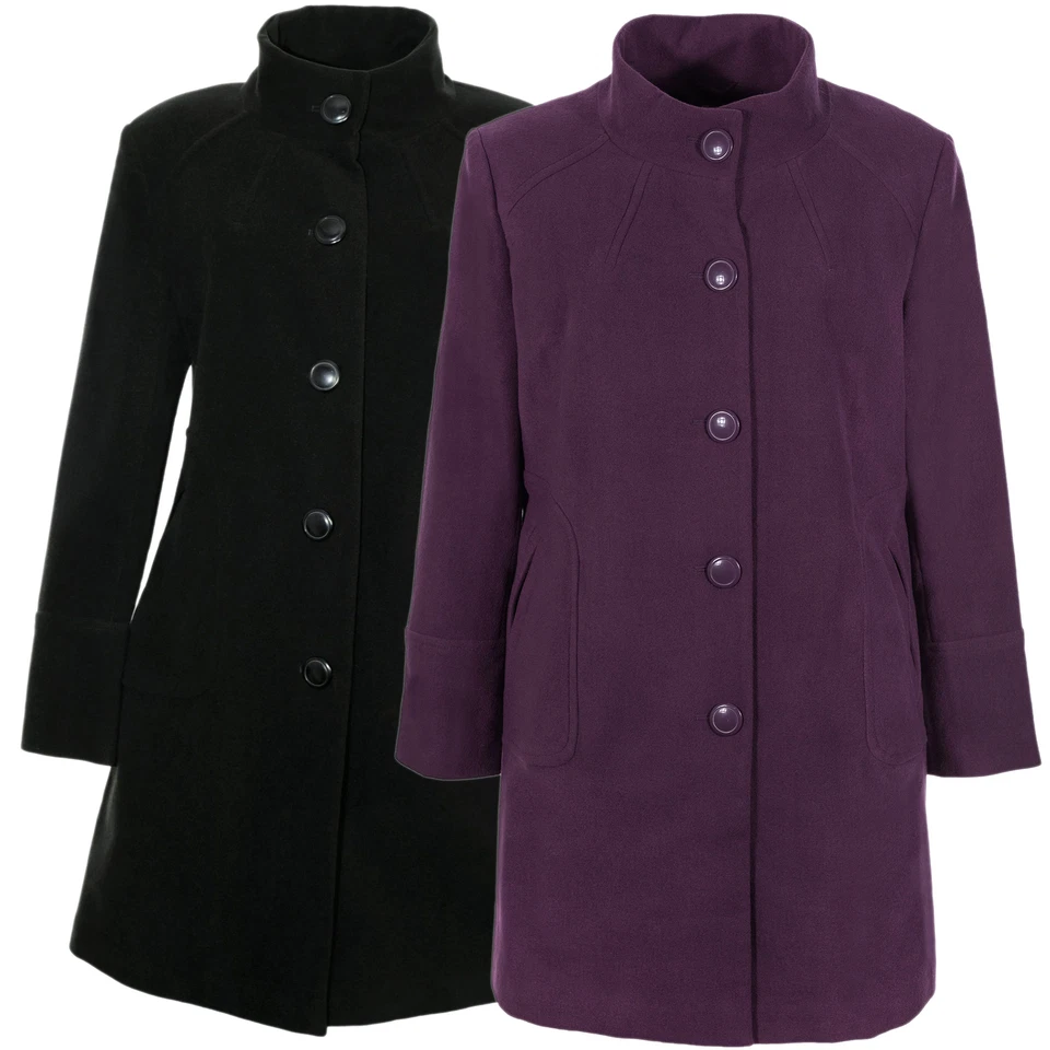 sheego Kurzmantel Mantel Wintermantel Gehrock Jacke Damen Plusgröße Übergröße  - Bild 1 von 1