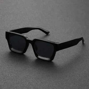 Gafas de sol unisex de plástico de moda con montura cuadrada para fotografía callejera y playa - Imagen 1 de 27