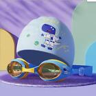 Swimming Goggles Swim Cap Set Child Swim Cap for Water Sports Boys Girl Kids