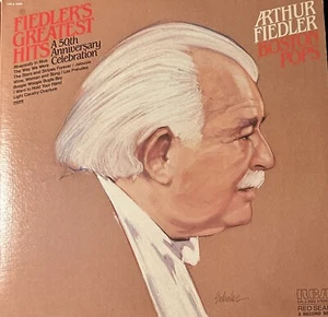 ARTHUR FIEDLER-Pre-Owned 2 LP's..GREATEST HITS..50th Anniversary CRL2-3383 VG+ - Picture 1 of 5