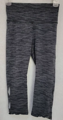 Pantalones Legging Aerie Mujer Capri Talla L Grande Negro Blanco Rayas Foto 1 de 4