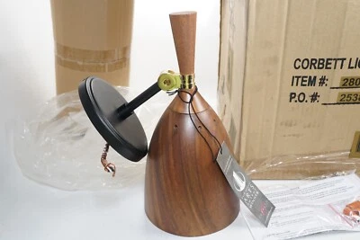 全新 Corbett Lighting Utopia Light 壁灯 软黑色 280-11-SBK 相思色 — 第 1/4 张图片