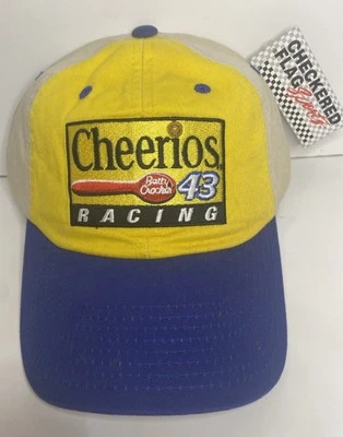 Cheerios Racing Hat Cap #43 Petty Bobby Labonte Betty Crocker NASCAR NEW (spots) - Image 1 of 4