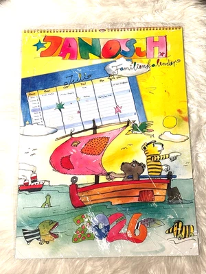 💕 JANOSCH Familienkalender 2026 Kalender 5 spaltig für 5 Personen 5 Spalten NEU - Bild 1 von 2