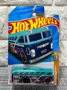 Hot Wheels Surf's Up 1/5 Surfin' School Bus 24/250 Blue/Green - Picture 1 of 4