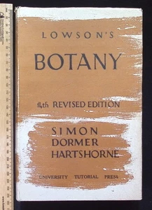 Lowson's Botany, 14th Revised Edition by Simon Dormer Hartshorne, 1966 HB - Picture 1 of 23