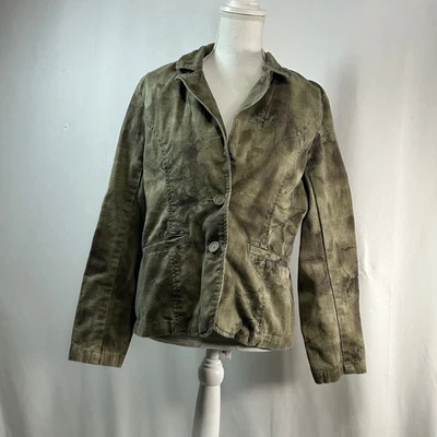 Chaqueta Blazer Para Mujer Havana Jacks Café Estampado Botánico Talla 12 Foto 1 de 4