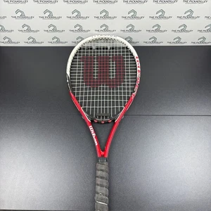 Wilson Titanium Impact Tennisschläger Power Bridge besaitet rot weiß - Bild 1 von 5