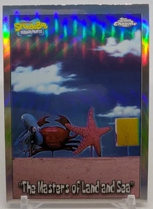 🔥2025 Topps Cromo Bob Esponja #83 "Los Maestros de la Tierra y el Mar" Refractor🔥 - Imagen 1 de 3