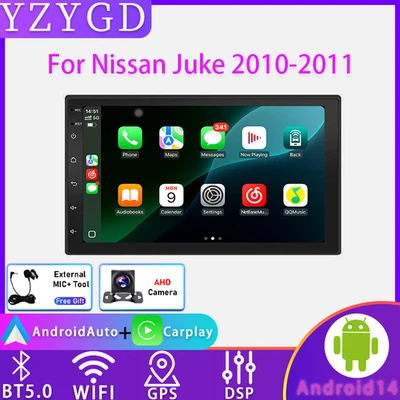 For Nissan Juke 2010-2011 Android GPS Carplay Radio Multimedia Car Screen Navi  - Image 1 of 4