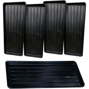 98cm Heavy Duty Plastic Grow Bag Tray – Waterproof Drip Tray for Garden Pots - Picture 1 of 30