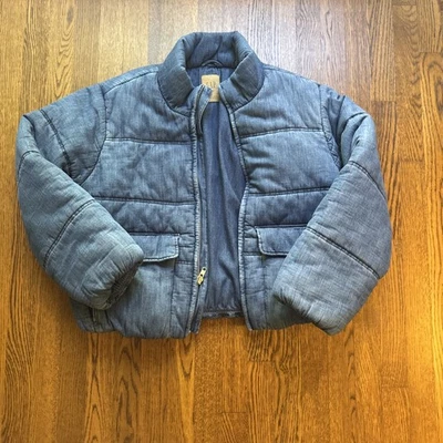 Chaqueta acolchada de mezclilla de gran tamaño GAP M Foto 1 de 4