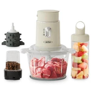Electric Food Chopper, 4 in 1 Small Food Processor for Grinding Meat, Peeling... - Picture 1 of 9