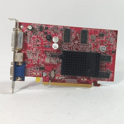 ATI Radeon X600XT 128MB PCIE Graphics Card VGA DVI S-Video Windows 98 - Image 1 of 4