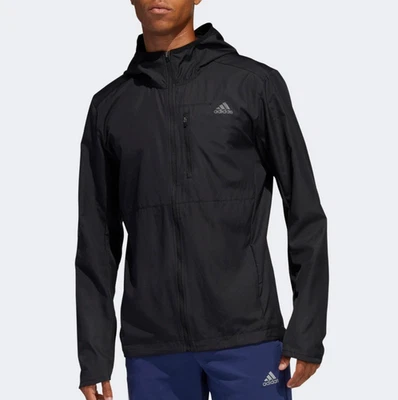 adidas Own The Run Jacket Mens - Hooded Jacket / Windbreaker - All Sizes - Image 1 of 4