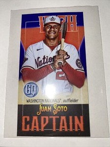 JUAN SOTO 2021 TOPPS GYPSY QUEEN CAPTAIN MINI CM-JS INDIGO /250 NATIONALS