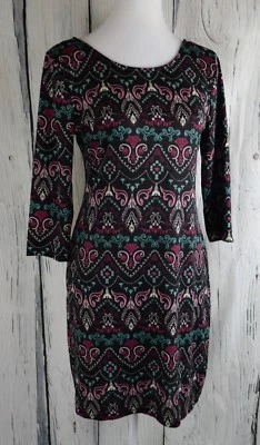 Vestido Bodycon Feminino American Rag Suéter Elástico V-Back Paisley Multi Médio M - Imagem 1 de 4