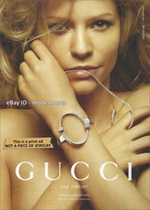 GUCCI Fine Jewelry 1-Page Magazine PRINT AD 2009 CLAIRE DANES chiodo collection - Picture 1 of 1
