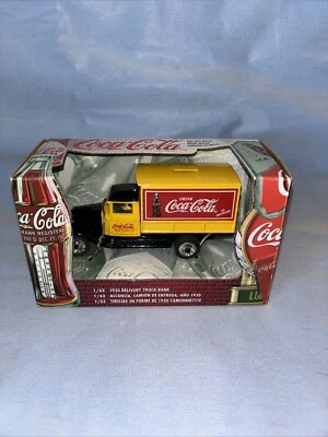 New1999 Ertl 1:43 Scale Coca Cola 1930 Delivery Truck Bank Die Cast Yellow#27230 - Image 1 of 4