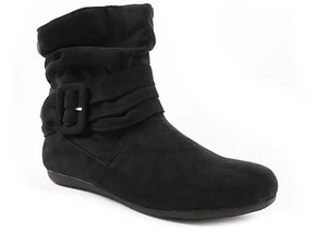 Rampage Women's Brazil Ankle-Boots Black Fabric Size 6 M - Picture 1 of 5