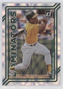 2023 Panini Donruss Dominators Silver /349 Rickey Henderson #D8 HOF