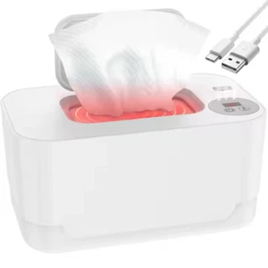 Baby Wipe Warmer LED Display Heater Wet Towel Dispenser Portable - Picture 1 of 4