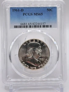 1961-D Franklin Half PCGS MS65 (122DM) - Picture 1 of 2
