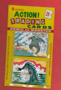 1963 Monster Magic Action unopen pack  .. 1 lens and 8 action cards  ( pack #1 ) - Picture 1 of 2