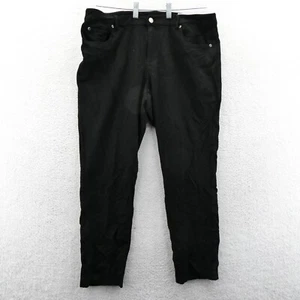 Vince Camuto Pants 14W Womens Plus 14 34x29 Black Khakis Suit Slacks Trousers - Picture 1 of 13