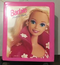 Barbies & Kens & Lots Of Clothes In Barbie Vinyl Storage Case